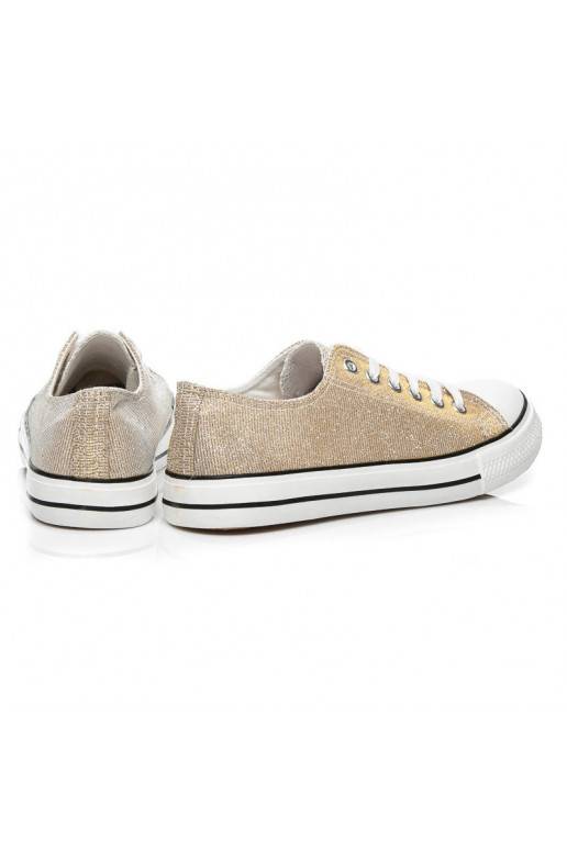 Glitter decorated sneakers Princess Gold BL42GO