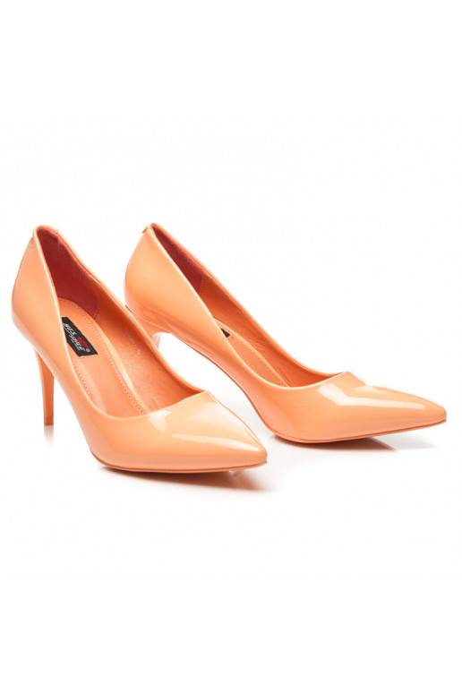 Klasikiniai persikinės spalvos bateliai YES-366-1OR  - 5 Klasikiniai persikinės spalvos bateliai YES-366-1OR  - 5