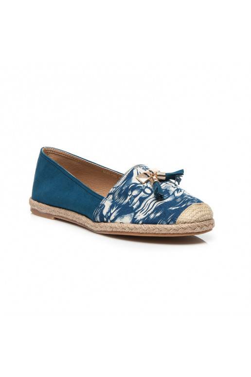 Espadryle Jeans Blue Suede BL22-520BL