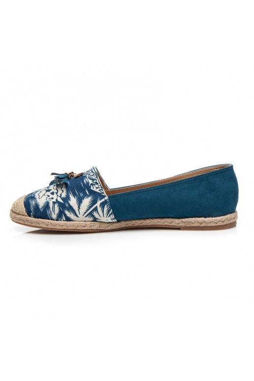 Espadryle Jeans Blue Suede BL22-520BL
