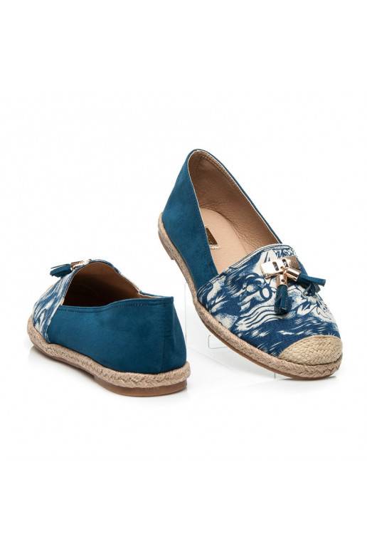 Espadryle Jeans Blue Suede BL22-520BL