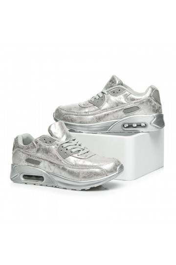 Massive silver sports shoes 1-7S 2
