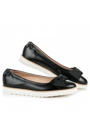 Juodos VICES balerinos su dekoruotais kaspinėliais 1157-1B  - 6 2