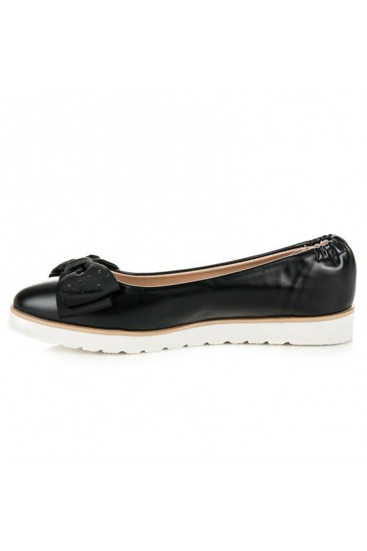Black VICES ballerinas with decorated bows 1157-1B