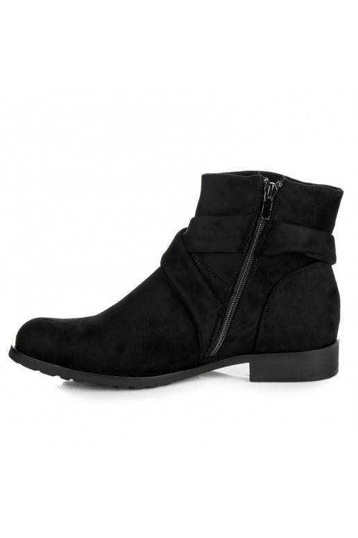 Eko zomšos juodi aulinukai IDEAL SHOES ES8508B