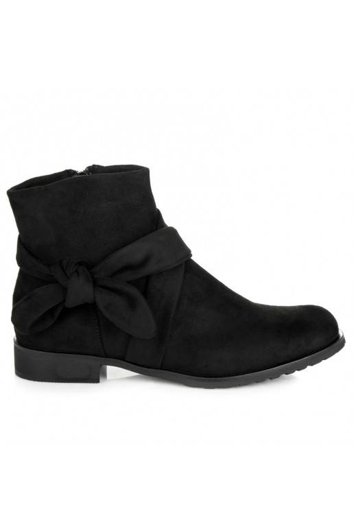 Eko zomšos juodi aulinukai IDEAL SHOES ES8508B