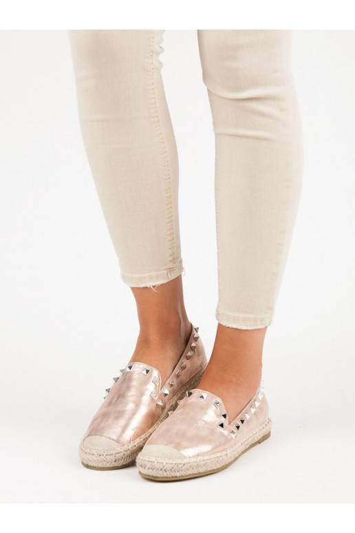 Rausvo aukso spalvos espadrilės su kniedėmis Forever Folie LX164CHA  - 3 Rausvo aukso spalvos espadrilės su kniedėmis Forever Folie LX164CHA  - 3