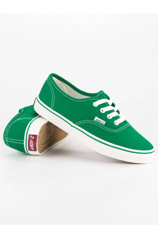 Žalios spalvos moteriški laisvalaikio bateliai Andy Z A8865GR  - 1