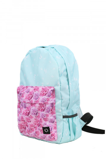 Backpack Lasore Mint Flowers  - 1 2