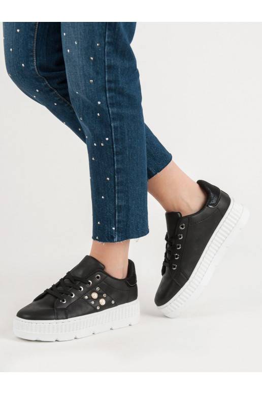 Juodos spalvos batai su platforma  - 5 Juodos spalvos batai su platforma  - 5