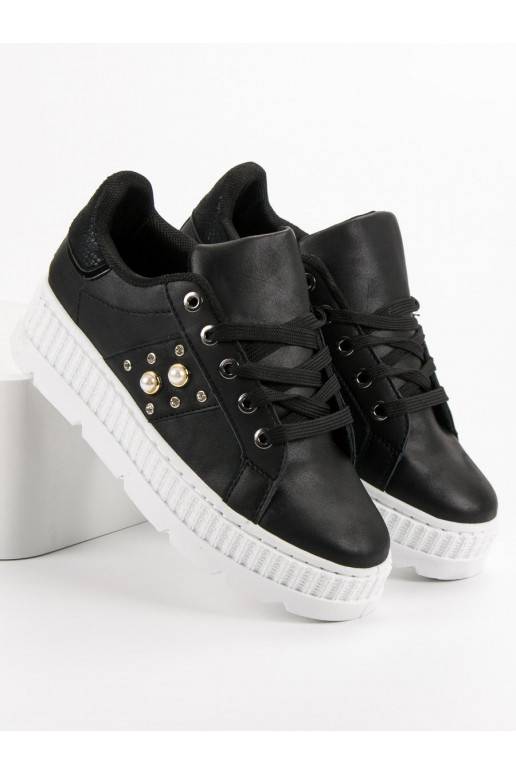 Juodos spalvos batai su platforma  - 6 Juodos spalvos batai su platforma  - 6