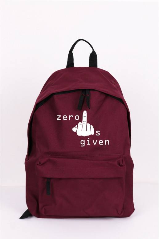 Backpack Zero F Given  - 1 Backpack Zero F Given  - 1