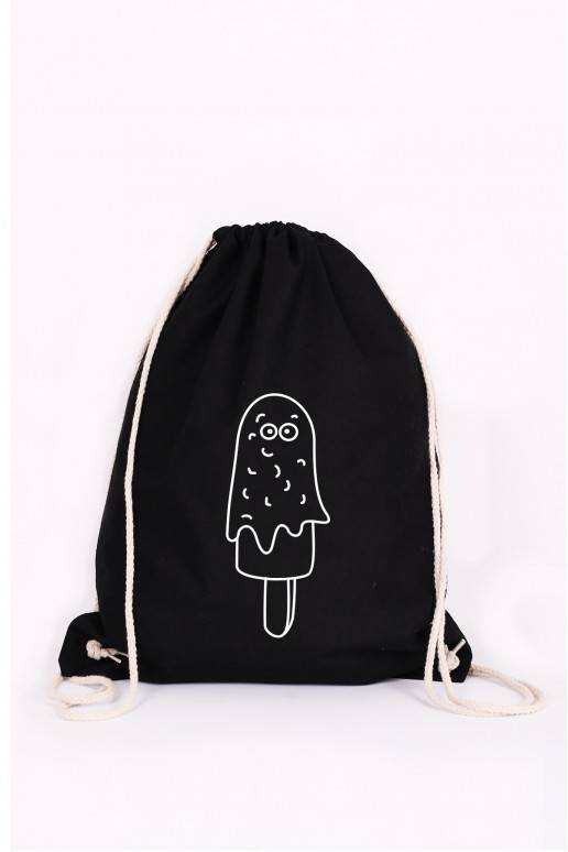 Black kit - Backpack Canvas Icecream  - 1 Black kit - Backpack Canvas Icecream  - 1
