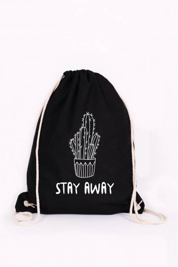 Black kit - Backpack Canvas Stay Away  - 1