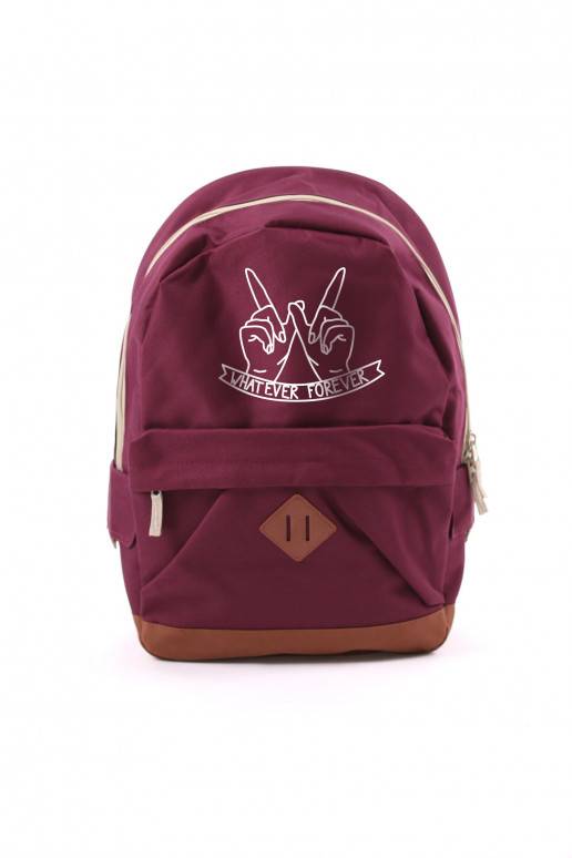 Bordo  Backpack Retro Whatever Forever  - 1 Bordo  Backpack Retro Whatever Forever  - 1
