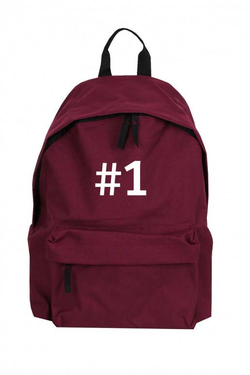 Bordo  Backpack "Number 1"  - 1 Bordo  Backpack "Number 1"  - 1