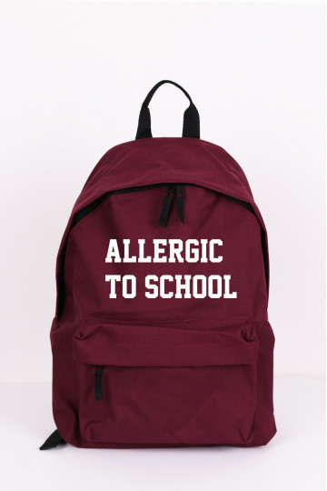 Backpack Allergic to School  - 1 2