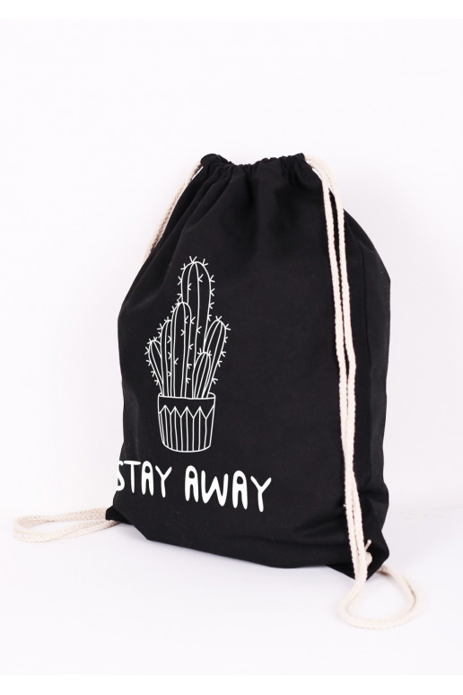 Black kit - Backpack Canvas Stay Away  - 3 Black kit - Backpack Canvas Stay Away  - 3