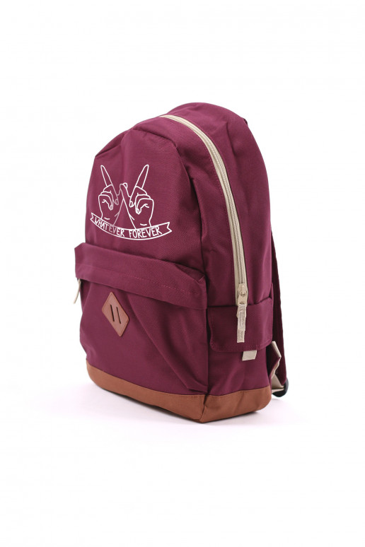 Bordo  Backpack Retro Whatever Forever  - 3 Bordo  Backpack Retro Whatever Forever  - 3