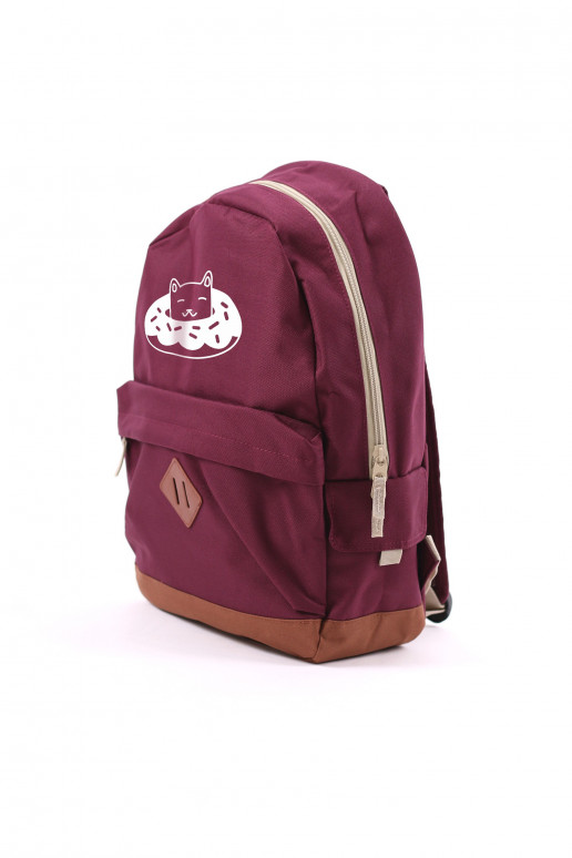 Bordo  Backpack Retro Donut Cat  - 3 Bordo  Backpack Retro Donut Cat  - 3