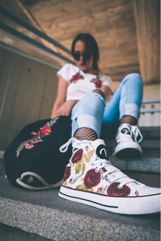 Kit Bag Canvas Big Roses  - 4