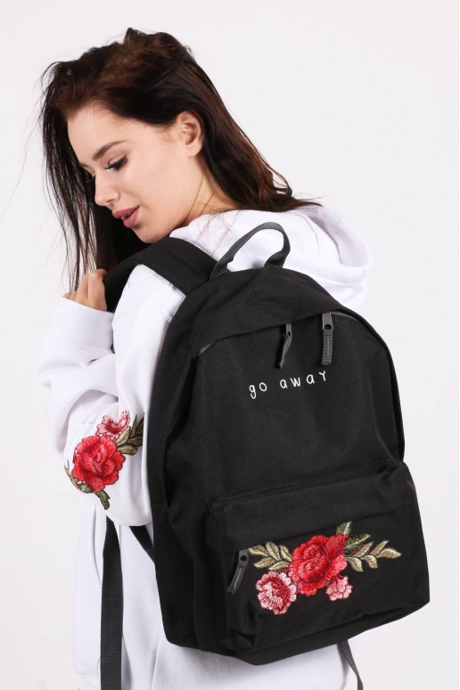 black Backpack "Go Away"  - 4