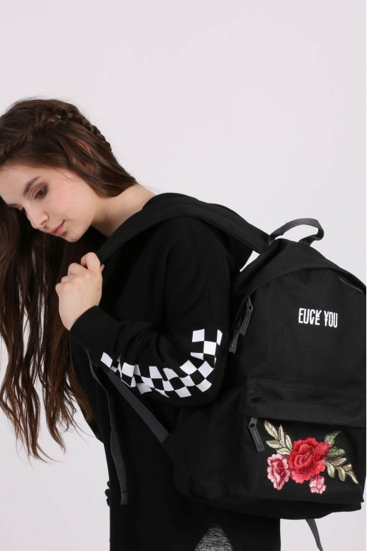 black Backpack "Love"  - 5