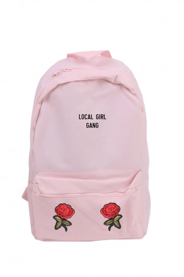 Pink Backpack Essential Local Girl Gang Patch  - 1 2