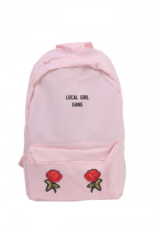 Pink Backpack Essential Local Girl Gang Patch  - 3 Pink Backpack Essential Local Girl Gang Patch  - 3