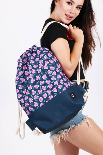 kit - Backpack Premium Pink Monstera  - 1 2
