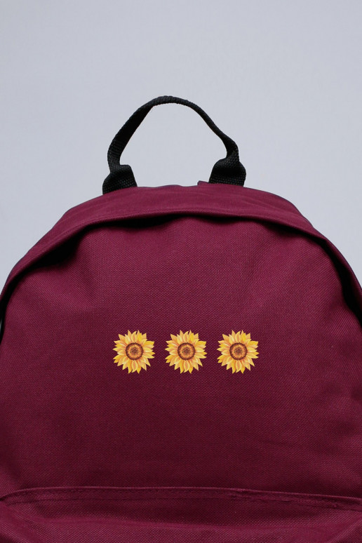 Backpack Simple Sunflowers  - 3 Backpack Simple Sunflowers  - 3