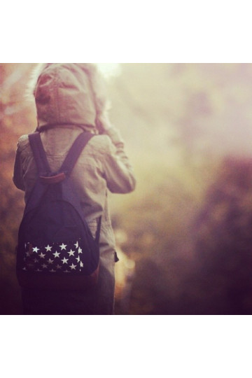 Backpack Stars Black  - 1 2