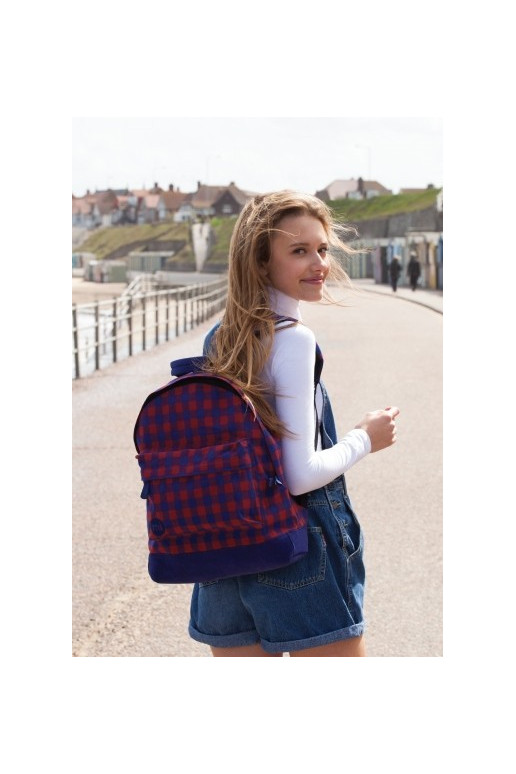Backpack Gingham Red Blue Limited  - 2