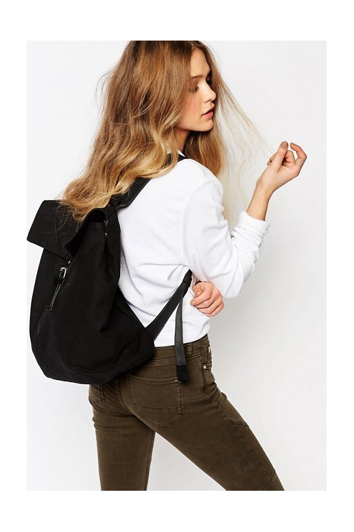 Backpack Canvas Day Pac in Black  - 1 Backpack Canvas Day Pac in Black  - 1