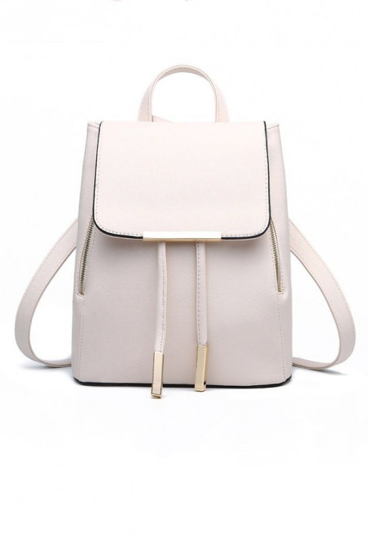 Dramblio kaulo spalvos kuprinė "Classy"  - 3 Dramblio kaulo spalvos kuprinė "Classy"  - 3