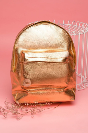 Mi-Pac Backpack Metallic Rose Gold  - 1