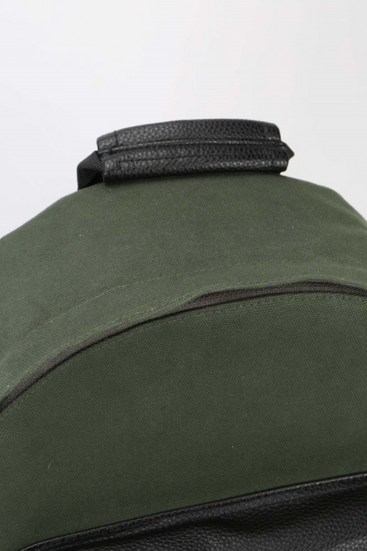 Mi-Pac Backpack Canvas Tumbled Deep Green/Black  - 4 Mi-Pac Backpack Canvas Tumbled Deep Green/Black  - 4