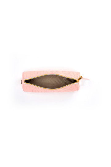 Mi-Pac Pencil Case Matt Crock Pastel Pink  - 1 2