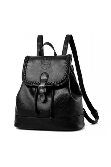 Black   mini Backpack "Boho"  - 1