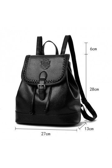 Black backpack "Boho"  - 1 2