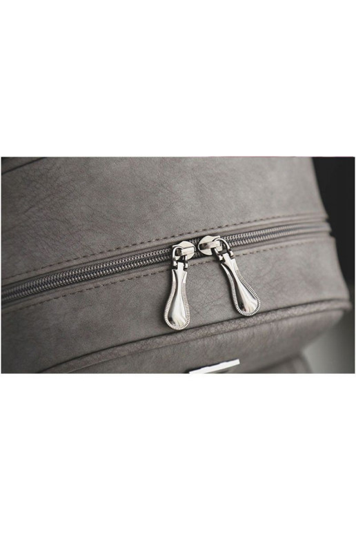 Stilinga pilkos spalvos mini kuprinė su kutais  - 3