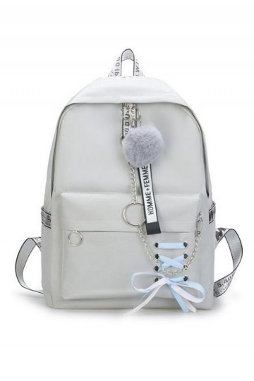 Grey Backpack Homme Femme  - 1