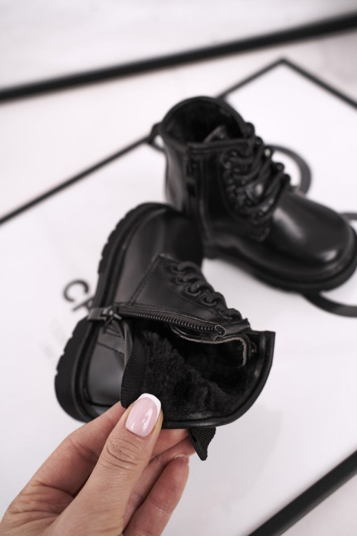 Šilti vaikiški aulinukai kerziukai juodos spalvos Ammy FRROCK - 4 Šilti vaikiški aulinukai kerziukai juodos spalvos Ammy FRROCK - 4