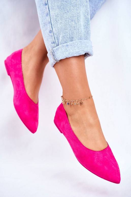 Women s Ballerinas Eco-Suede Fuchsia Bellissima