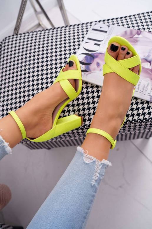 Women's sandals on high heel Fluo... Women's sandals on high heel Fluo...