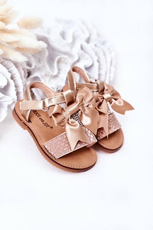 copy of Children's Sandals With Bow Gold Beebee