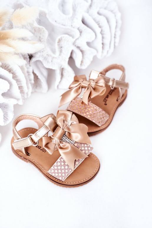 copy of Children's Sandals With Bow Gold Beebee