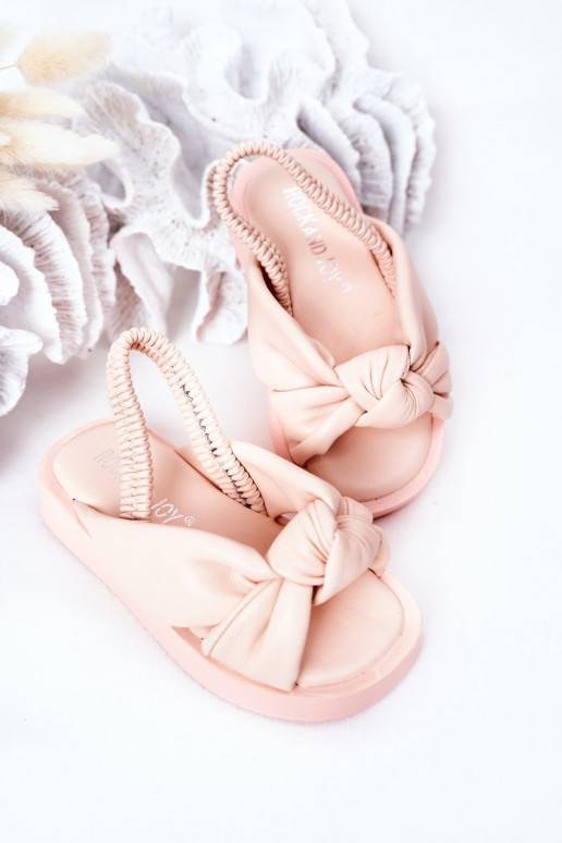 copy of Children's Sandals With Drawstring Pink Bubble Gum