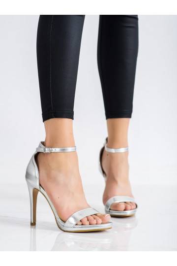 Classic model sandals with thin heels 2