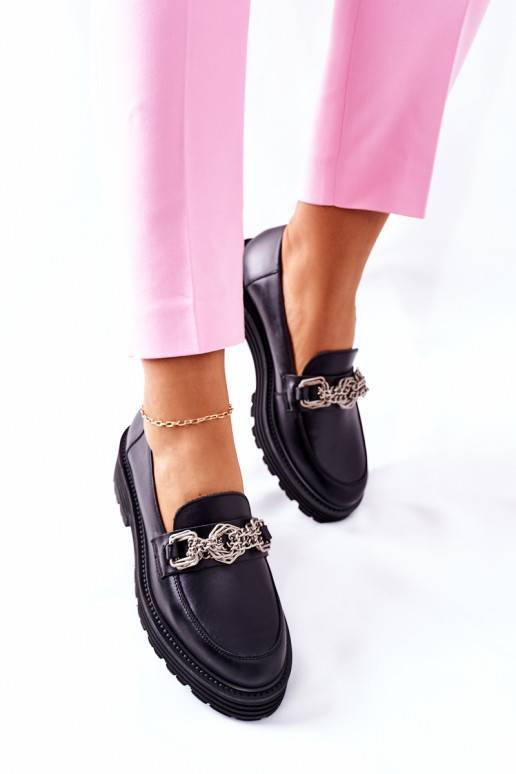 Women's Brogues Loafers Leather Black... Women's Brogues Loafers Leather Black...